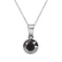 Sudraba komplekts "Klasika (Jet Hematite)" ar Swarovski™ kristāliem